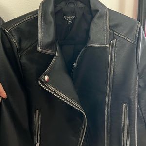 COPY - Topshop synthetic leather biker jacket